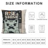 Ulloord Cat Themed Pillowcase Decorations for Home, Funny Inspirational Quotes Throw Pillow Cover, Cat Lover Gifts, Gifts