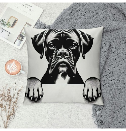 Ulloord Hope You Like Boxers Dog Themed Pillowcase Decorations for Home, Funny German Boxer Dog Love Throw Pillow Cover, Boxer Dog Lover Gifts, Boxer Mom Gifts