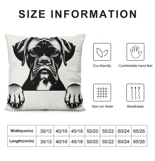 Ulloord Hope You Like Boxers Dog Themed Pillowcase Decorations for Home, Funny German Boxer Dog Love Throw Pillow Cover, Boxer Dog Lover Gifts, Boxer Mom Gifts