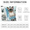 Ulloord Siamese Cat Themed Pillowcase Decorations for Home, Funny Quote I Just Freaking Love Siamese Cats Okay Throw Pillow Cover, Siamese Cat Lover Gifts