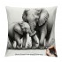 Ulloord Elephant Love Themed Pillowcase Decorations for Home, Baby Elephant Never Forget How Much I Throw Pillow Cover, Valentine’s Day Gifts, Elephant Lover Gifts