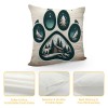 Ulloord Camper Themed Pillowcases Decorations for Home, Camper Quotes You Me and The Dogs Throw Pillow Covers, Dog Lover Gifts, Camping Camper Gifts