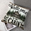 Ulloord Welcome to Throw Pillow Cover Vintage Boat Farm Pillowcase Home Sofa Decor Cushion Cover 