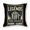 Ulloord Pillow Covers Retro Movie Theater Patterns Decorative Throw Pillow Covers Pillow Case Cushion Cover Body Pillowcovers