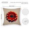 Ulloord Vintage Floral Throw Pillow Covers Sunflower&nbsp;Daisy Flowers Home Decorative Pillow Covers Rustic Outdoor Flower Pattern Cushion Cover Sofa Bedroom Decor Pillow Cases