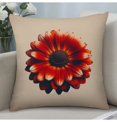 Ulloord Vintage Floral Throw Pillow Covers Sunflower&nbsp;Daisy Flowers Home Decorative Pillow Covers Rustic Outdoor Flower Pattern Cushion Cover Sofa Bedroom Decor Pillow Cases