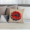 Ulloord Vintage Floral Throw Pillow Covers Sunflower&nbsp;Daisy Flowers Home Decorative Pillow Covers Rustic Outdoor Flower Pattern Cushion Cover Sofa Bedroom Decor Pillow Cases