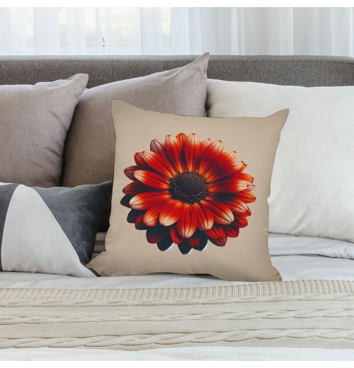 Ulloord Vintage Floral Throw Pillow Covers Sunflower&nbsp;Daisy Flowers Home Decorative Pillow Covers Rustic Outdoor Flower Pattern Cushion Cover Sofa Bedroom Decor Pillow Cases