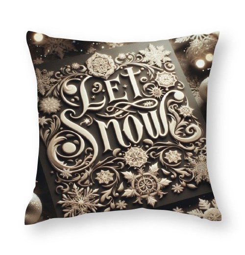 Ulloord Throw Pillow Covers Christmas Lettering Saying Phrase with Print Decorative Pillow Covers Xmas Season Blessing Gift for Home Sofa Decor