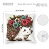 Ulloord Pillow Covers Funny Animals with Beautiful Flower Wreath Decorative Throw Pillow Cover Cushion Case Square Pillowcase