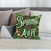  Throw Pillow Cover Pink Flowers Pattern Decorative Pillow Covers Home Decor Spring Quote Pillow Cases Outdoor Indoor Sofa Cushion Cover