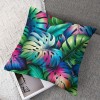 Ulloord  Pillow Covers Tropical Palm Leaf Decorative Throw Pillow Case Summer Cushion Cover for Home Bench/Couch/Sofa