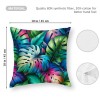 Ulloord  Pillow Covers Tropical Palm Leaf Decorative Throw Pillow Case Summer Cushion Cover for Home Bench/Couch/Sofa