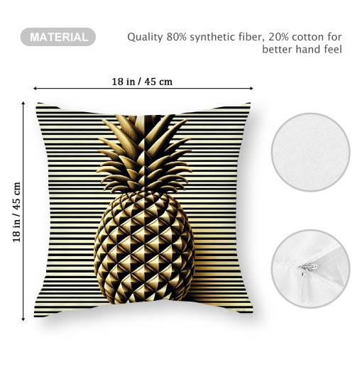 Ulloord Pillow Covers Decorative Throw Pillow Case in Black White Stripes Pillow Case Square Cushion Cover for Sofa Bedroom