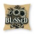 Fall Sweet Fall Pillow Cover Black White Buffalo Check Plaid Truck Color Pumpkin Sunflowers Autumn Leaves Decorative Throw Pillow Covers Thankful Pillowcase