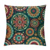 PHYHOO Short Plush Pillow Covers Fashion Printed Square Pillow Case for Bedroom, Sofa, Car Decoration Both Sides(Heronsbill Turquoise Green)