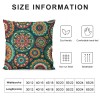 PHYHOO Short Plush Pillow Covers Fashion Printed Square Pillow Case for Bedroom, Sofa, Car Decoration Both Sides(Heronsbill Turquoise Green)