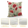 PHYHOO Short Plush Pillow Covers, Throw Pillow Covers, Decorative Square Pillows for Garden Home Patio Sofa Couch Bedroom Living Room