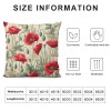 PHYHOO Short Plush Pillow Covers, Throw Pillow Covers, Decorative Square Pillows for Garden Home Patio Sofa Couch Bedroom Living Room