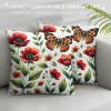 PHYHOO Short Plush Pillow Covers Fashion Printed Square Pillow Case for Bedroom, Sofa, Car Decoration Both Sides