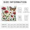 PHYHOO Short Plush Pillow Covers Fashion Printed Square Pillow Case for Bedroom, Sofa, Car Decoration Both Sides