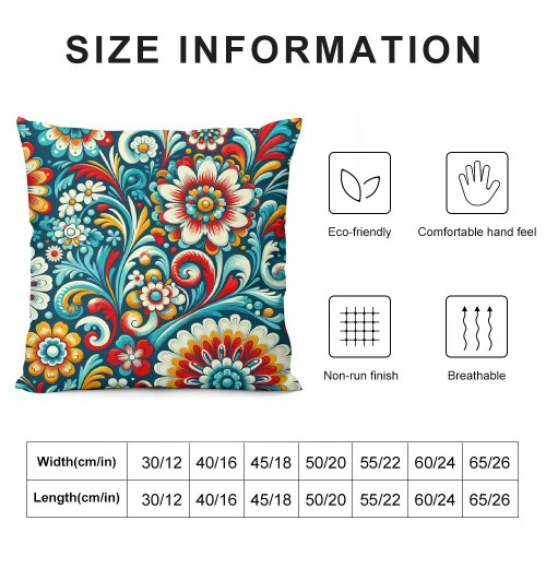 PHYHOO Short Plush Pillow Covers Fashion Printed Square Pillow Case for Bedroom, Sofa, Car Decoration Both Sides