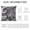 PHYHOO Short Plush Pillow Covers, Colour Printing Square Pillowcase Double-Sided No Inserts for Bedroom Living Room Sofa Decoration