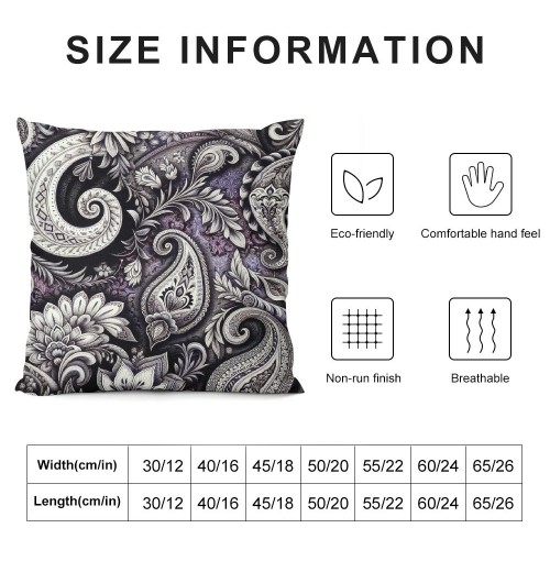 PHYHOO Short Plush Pillow Covers, Colour Printing Square Pillowcase Double-Sided No Inserts for Bedroom Living Room Sofa Decoration