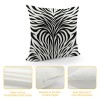 PHYHOO Short Plush Pillow Covers,Black White Print Double-Sided Print Square Cushion Cases for Sofa Bedroom Car Decorative