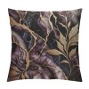 PHYHOO Short Plush Pillow Covers Purple Marble Pattern Square Pillow Case for Bedroom, Sofa, Car Decoration Both Sides