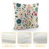 PHYHOO Short Plush Pillow Covers Colorful Floral Square Pillow Case for Bedroom, Sofa, Car Decoration Both Sides